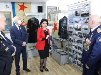 300 лет со дня основания Каспийской флотилии и День Героев Отечества отметили в Музее боевой славы имени Макаровой